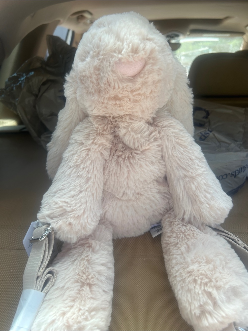 Jelly cat smudge rabbit backpack. Nwts adorable.